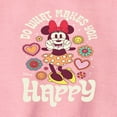 thumbnail image 2 of Disney - Mickey & Friends - Minnie Mouse - Do What Makes You Happy - Toddler And Youth Crewneck Fleece Sweatshirt, 2 of 4