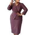 thumbnail image 2 of Women's Elegant Bodycon Formal Mini Cocktail Party Formal Work Office Dress, 2 of 5