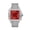Red, variant on Stylish Hip Hop Iced Out VVS Moissanite Automatic Watch, D Color Stones, White Strap, Passes Diamond Tester