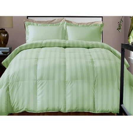 Hotel Grand Damask Stripe 800 Thread Count Cotton Rich Down Alternative Comforter