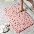 thumbnail image 1 of Super Water Absorbent Memory Foam Bath Mat Cobblestone Bathroom Rugs Machine Washable Bath Rugs 16 x 24 inch, 1 of 10