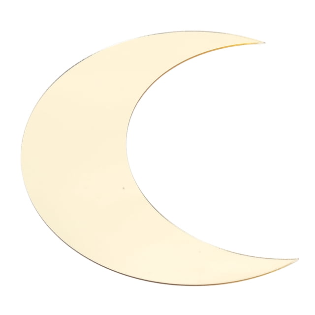 Adhesivo de pared con espejo, decoración de fondo de pared con espejo en forma de luna Adhesivo de pared decorativo diseñado para precisión