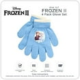 thumbnail image 5 of Disney Winter 4-Pack Kids Gloves or Toddlers Mittens Frozen Waterproof Snow Gloves or Mittens for Girls Ages 2-7, 5 of 6