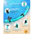 thumbnail image 2 of Greatever Anti-Fog Snorkel Mask, 180° Panoramic View, Tempered Glass, Dry-Top Snorkel Set for Adults, 2 of 6