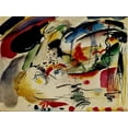 thumbnail image 2 of Kandinsky, Wassily 18x14 Black Ornate Wood Framed with Double Matting Museum Art Print Titled - Study for Improvisation 33 1913, 2 of 4