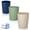 Navy Blue+Green+Beige, variant on Bathroom Small Trash Can with Trash Bag Plastic Garbage Can Round Waste Basket for Bathrooms, Laundry Room, Offices, Rooms,