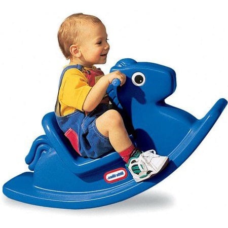 Plastic Rocking Horse - Baby Rocking Horse, Plastic - Sturdy, Color Blue