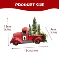 thumbnail image 3 of Table de Centre de Table de Noël avec Lumières Camion Rouge Décoration de Sapin de Noël, 3 of 5