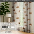 thumbnail image 6 of Vargottam Cotton Canvas Curtains - Rod Pocket/Back Tab Farmhouse Drapes for Living Room or Bedroom Windows - Light Filtering - 3-Way Hanging Style - Set of 2 Panels, 52"x72" - Boho Print (Beige), 6 of 8
