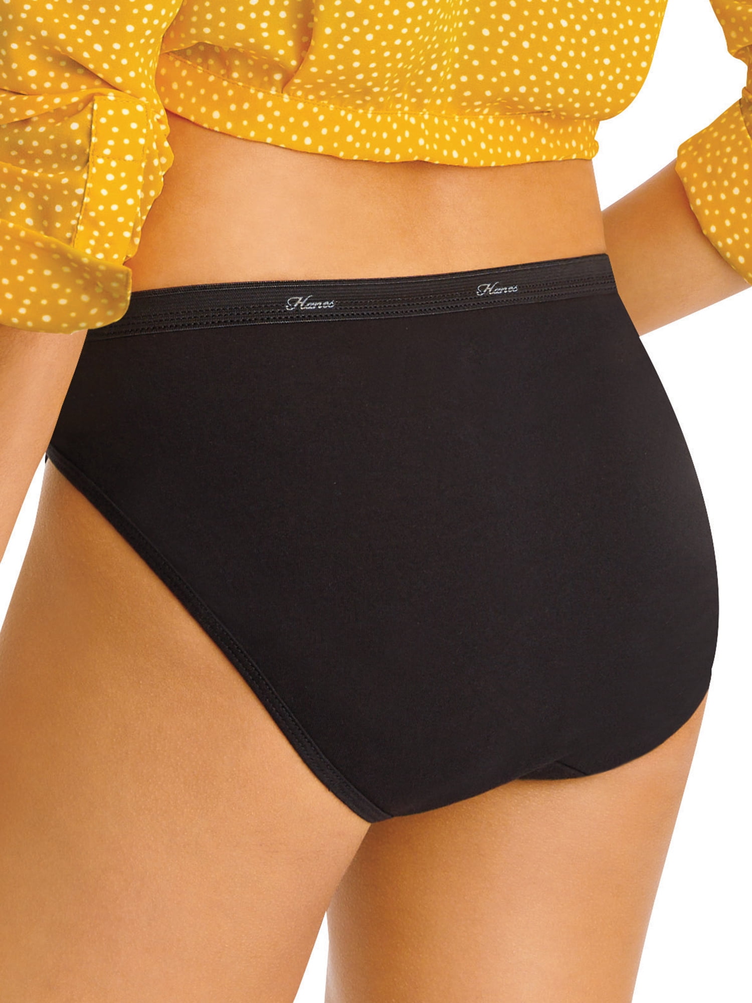 Hanes Women's Super Value Bonus Cool Comfort Cotton Hi-Cut Underwear, 6+3 Bonus Pack
