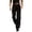 A-Black483, variant on Men Vintage Western Cowboy Suede Fringe Pants Solid Button Fly Retro Bottoms Party Casual Trousers