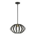 thumbnail image 2 of Trade Winds Josephine 16" Mini Pendant in Bronze Straps with Warm Brass Socket, 2 of 6