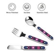 thumbnail image 3 of Easygdp Colorful Mexican 3-Piece Flatware Set Kids Silverware, Stainless Steel Toddler Kids Utensils Safe for Preschooler Children, 3 of 8