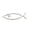 D, variant on Creative Fish Shape Zinc Alloy Emblem Sticker Decal for Car Window Bumper SUV Truck Exterior Decoration