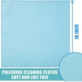 thumbnail image 2 of Tutuviw Microfiber Glass Cleaning Cloths 12*16 inches Microfiber Cloth Streak Free Lint Free Quickly Clean Windows, Windshields, Mirrors, and Stainless Steel- 5 Pack(Blue), 2 of 8
