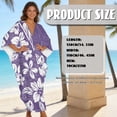 thumbnail image 2 of DISNIMO Polynesian Printed Women's Plus Size Kaftan Dress Swimsuit Coverup V-Neck Batwing Sleeve Caftan Dresses Lightweight Loose Swimwear Coverups for Party Pool Beach, 2 of 7
