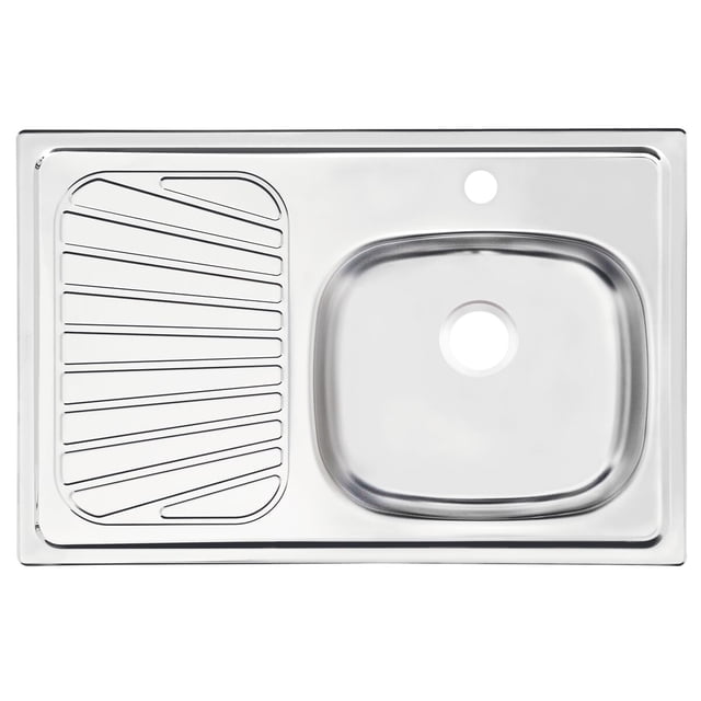 Fregadero con Cubeta Derecha de Empotrar Tramontina Standard 80x52x12.5 cm