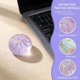 thumbnail image 3 of Clear Glitter Steamed Bun Squishies, 4pcs Slow Rising Sensory Squeezes Ball, Pocket-Sized Stress Relief Toy for Birthday Party Favors School Carnival Reward Gift, 3 of 7