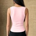 thumbnail image 4 of Women's Ribbed Tank Tops Knit Scoop Neck Sleeveless Fitted Casual Tops Summer Slim Basic Tee Shirts, S, 4 of 5