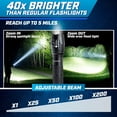 thumbnail image 5 of Taclight Tactical Flashlight 3 Pack Weatherproof Aircraft Grade Aluminum Construction, 5 Light Modes with 50,000 Hour Cree LEDs, 40x Brighter – As Seen on TV, 5 of 8