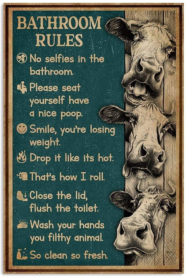 Shuffleboard Rules Metal Signs Club Retro Tin Poster Home Decor Office