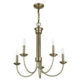 thumbnail image 5 of 42685-35 Livex Lighting Estate - 5 Light Chandelier in Farmhouse Style - 25 Inches wide by 24 Inches high-Polished Nickel Finish    -Traditional, 5 of 17