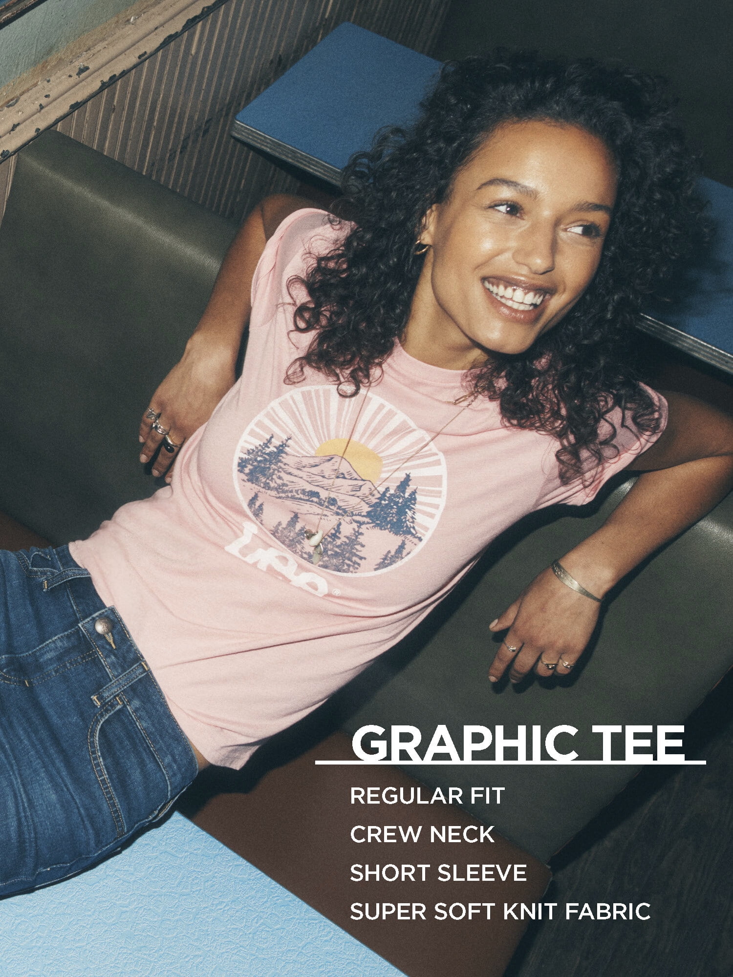 Lee® Women's Regular Fit Short Sleeve Graphic Tee, Sizes S-3XL