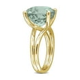 thumbnail image 2 of 10.0 Carat (Ctw) Green Quartz Heart Ring in Yellow Plated Sterling Silver for Women, 2 of 6