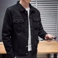 thumbnail image 4 of Abrigo vaquero de invierno 2024 para hombre, ropa de abrigo retro japonesa original y holgada a la moda, ropa de Joker, chaquetas vaqueras de una pieza de talla L para hombre, 4 of 5