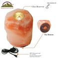 thumbnail image 5 of Himalayan Glow Salt Crystal Aroma Lamp, 15W Bulb with Wooden Base, 4" W x 4" H, 2.5 lbs, 5 of 8