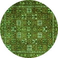 thumbnail image 1 of Ahgly Company Indoor Round Persian Green Traditional Area Rugs, 5' Round, 1 of 1