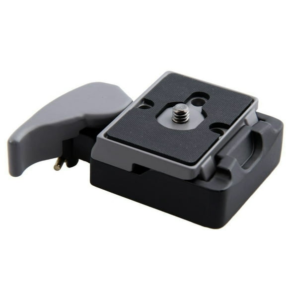 Andoer Caméra 323 blocage rapide adaptateur de pince + dégagement rapide plaque Compatible pour plaque de Compat Manfrotto 200PL-14