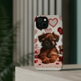 thumbnail image 4 of DistinctInk Tough Case for Apple iPhone 14 (6.1" Screen), Compatible with MagSafe Charging - Valentine's Day Brussel Griffon Puppy, 4 of 6
