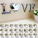 thumbnail image 1 of Calcomanías Románticas 3D Espejo Acrílico Arte Pared/Extraíble 26 Letras DIY De Mural Fiesta Casa Habitación Dormitorio Decoración, 1 of 3