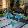 thumbnail image 6 of Dserhfy Metal Peacock Statue Garden Decor Peacock Sculpture Outdoor Peacock Spreading Its Tail Statue for Lawn Yard Decoration, 6 of 7
