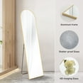 thumbnail image 6 of CONCETTA 59"x16" Arched Full Length Mirror, Full Body Standing Mirror Floor Mirrors, Gold, 6 of 13