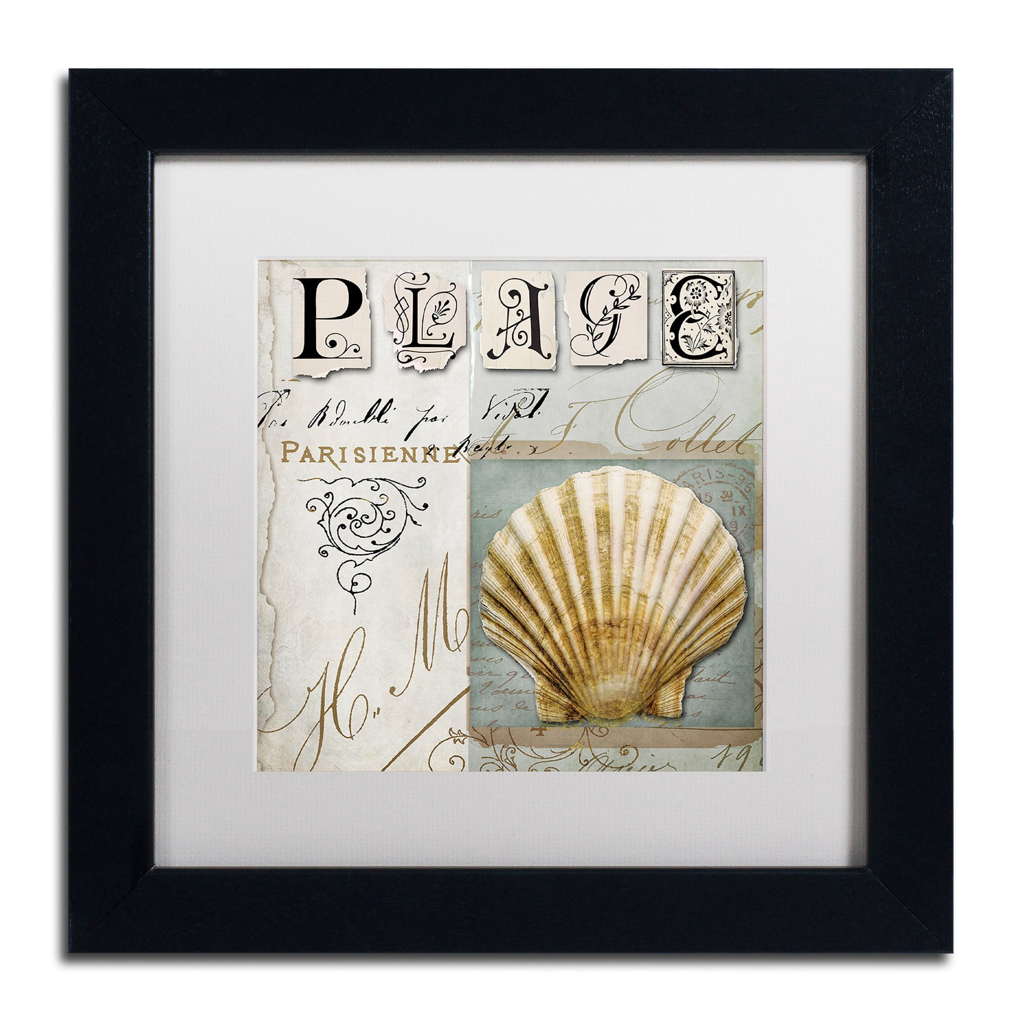 "Beach Book I" Canvas Art by Color Bakery, White Matte, Black Frame