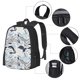 thumbnail image 2 of Fotbe Sea Animal Mochila para Hombre y Mujer - Tela Oxford 600D Resistente - Mochila Impermeable de Gran Capacidad para Escuela, Viajes y Senderismo, 2 of 6