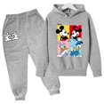 thumbnail image 3 of Conjuntos de sudaderas con capucha de Mickey, conjunto de ropa para niños, Pato Donald, Minnie, ropa para niños y niñas, camisetas, pantalones, trajes de 4 a 14 años, trajes deportivos, sudaderas con, 3 of 5