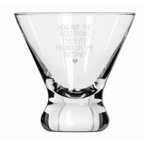 8 oz Stemless Martini Cocktail Glass Cosmopolitan Margarita You Are The Best Thing I Have Ever Found On The Internet For Boyfriend Girlfriend Anniversary