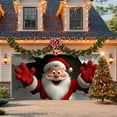 thumbnail image 5 of Santa Claus Garage Door Banner,Christmas Yard Party Winter Holiday Outdoor Large Decor Hanging Backdrop, 5 of 9