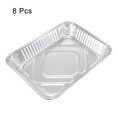 thumbnail image 3 of 12.6" x 10.5" Aluminio Papel Sartenes, 81oz Desechables Bandejas Contenedores para Cocina Asar Hornear Cocinar 8uds, 3 of 5