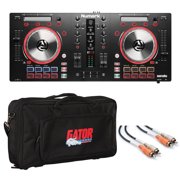 Numark Mixtrack Pro 3 DJ Controller for Serato DJ + Gator Gig Bag + Hosa Cable