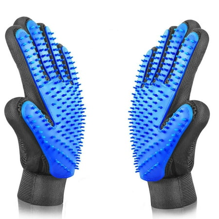 VeniCare 2-Pack Cleaning Brush Magic Gloves Pet Dog Cat Massage Hair Removal Grooming L&R
