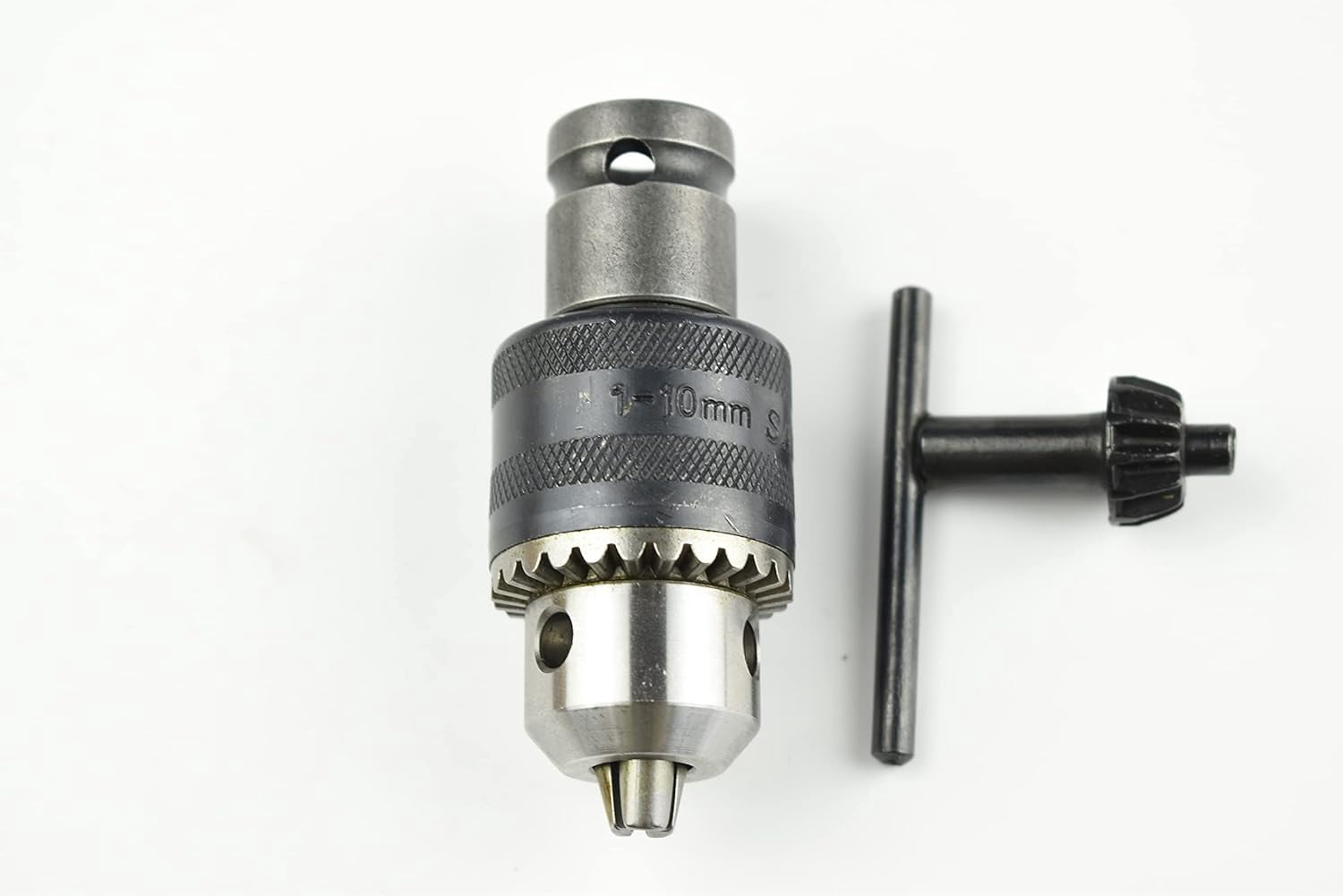 CHANCS 3/8-24UNF 1.5mm-10mm Drill Chuck Key Quick Change Drill Adapter Converter Drill Accessories with1 /2 "Socket Square Adapter for Drill for Air Impact Wrench