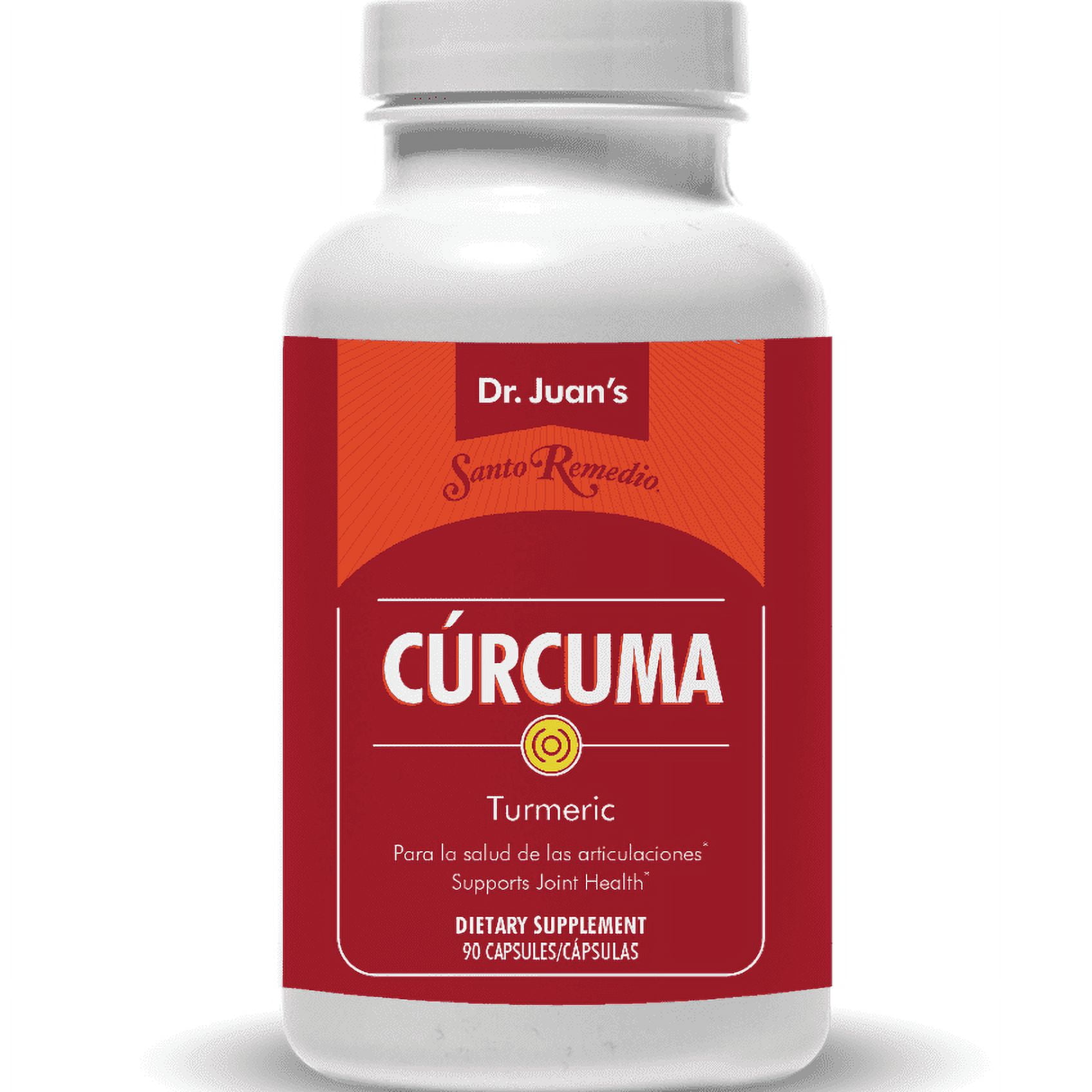 Santo Remedio, Turmeric Supports Joint Health, Dietary Supplement, 1650 mg, 90 Count, Unisex