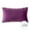 Dark Purple, variant on Phantoscope Velvet Series Pom Pom Rectangle Decorative Throw Pillow, 12" x 20", Black, 1 Pack