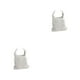 thumbnail image 2 of Minnieouse Bolso de cubo tejido para mujer, bolsos de diseño hueco de malla con organizador inferior de cuero, bolso Universal, Picnic al aire Blanco 2Conjunto, 2 of 6