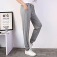 thumbnail image 4 of Pantalones deportivos ligeros para mujer, cómodos, con cordón ajustable, para entrenamiento, yoga y running, con bolsillo., 4 of 8
