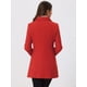 thumbnail image 4 of Abrigo Largo de Invierno Allegra K con cuello Peter Pan y Doble Botonadura Rojo L, 4 of 6